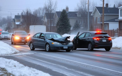 Road closure in Waterloo after three-vehicle collision