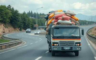 Ottawa truck driver facing multiple charges after insecure load falls and hits police cruiser