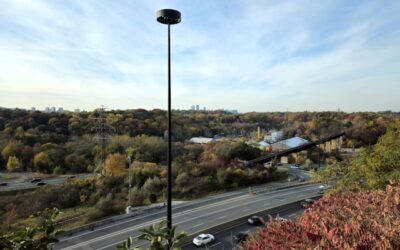 Southbound DVP temporarily closed following van fire