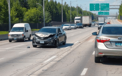 Two hospitalized following multi-vehicle crash on Highway 8
