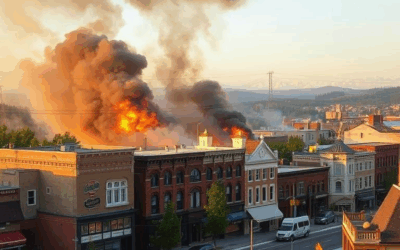 Fire razes several buildings in downtown St. Thomas