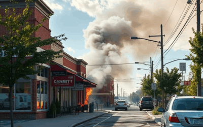Arson suspected in London commercial property fire