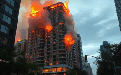 Early morning fire broke out in downtown Toronto