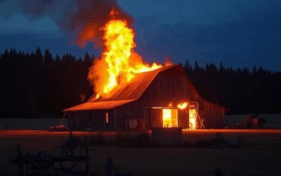 Lightning strike believed to be culprit in London barn fire