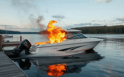 Fire breaks out on boat in North Bay