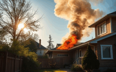 Morning fire damages house in London