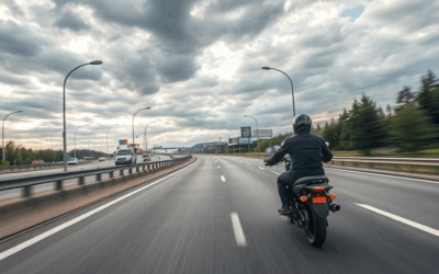 Serious collision involving motorcycle on Highway 401 in Scarborough