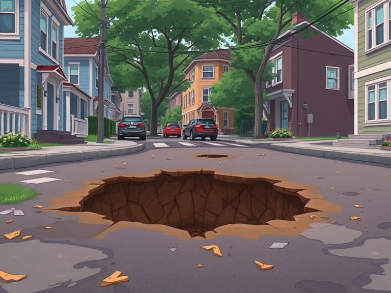 Tanker truck falls into sinkhole in Toronto’s Weston neighbourhood