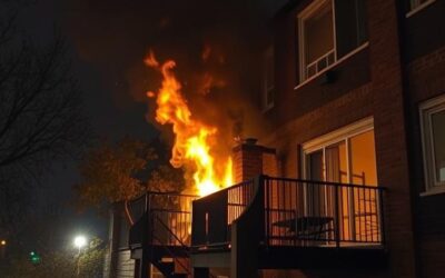 One person injured, another resident displaced apartment balcony fire in East York