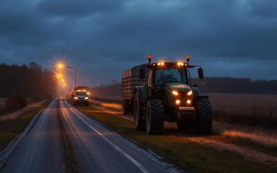 Two dead following crash between pickup truck and farm tractor in Mapleton