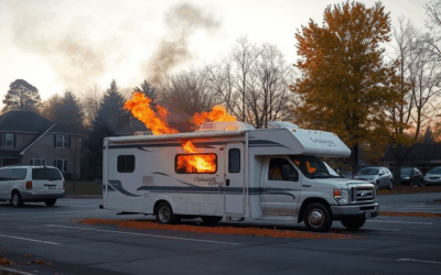 RV fire breaks out at Lake Huron Resort