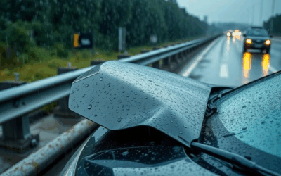 Major traffic disruptions on Highway 8 in Kitchener after vehicle crashes into guardrail