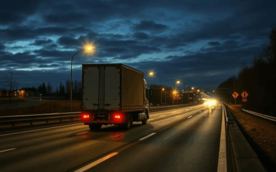 Transport truck overturns on Highway 401 near London