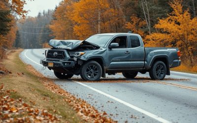 Pickup truck driver dead after crashing near Wellington