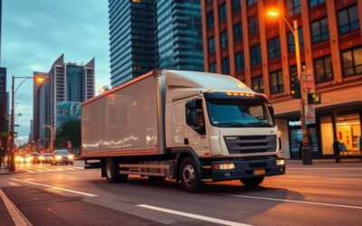 No injuries after transport truck hits business property in Galt