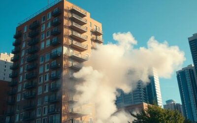 多伦多市中心一栋公寓阳台上疑似电动自行车电池爆炸，所幸无人受伤