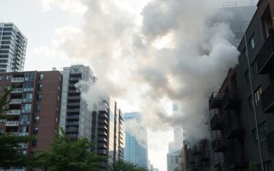 One person hospitalized with minor injuries following blaze in downtown Toronto highrise