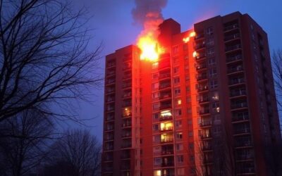 北约克公寓火灾致女子生命垂危