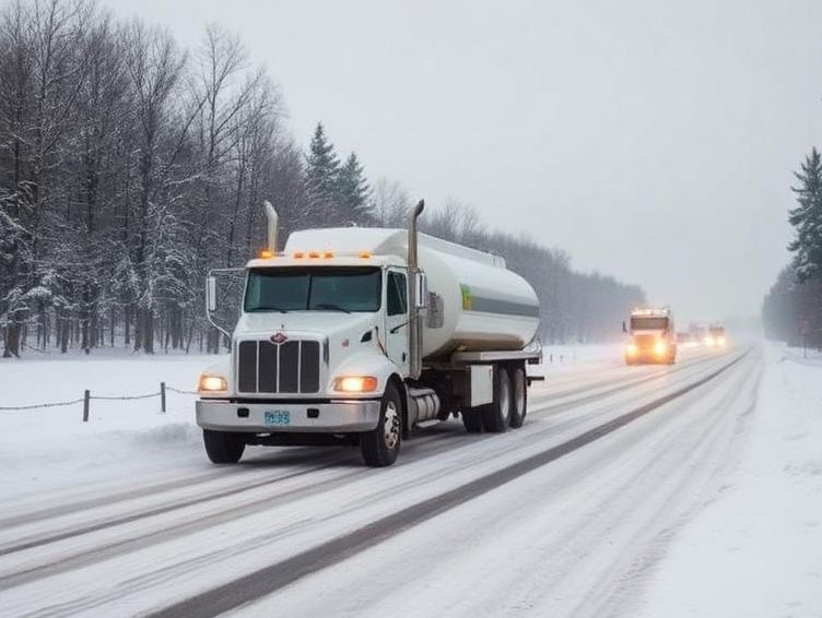 Propane truck rolls into ditch in Mulmur