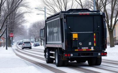 No injuries after garbage truck strikes pole in Elmira