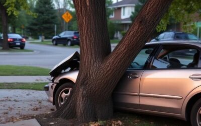 Man seriously hurt after crashing into parking garage and tree in North York
