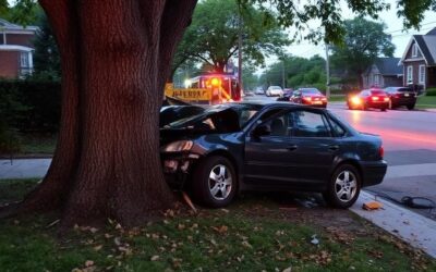 Elderly man dies from injuries after vehicle strikes tree in North York