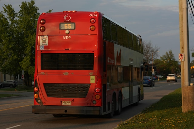 Cyclist taken to hospital after colliding with OC Transpo bus in Ottawa