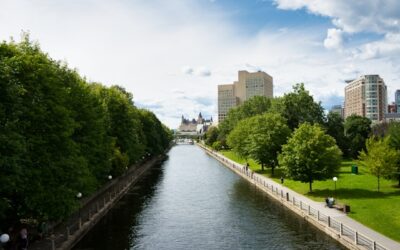 Two suffer minor injuries after vehicle strikes cyclist, crashes into Rideau Canal pathway barrier